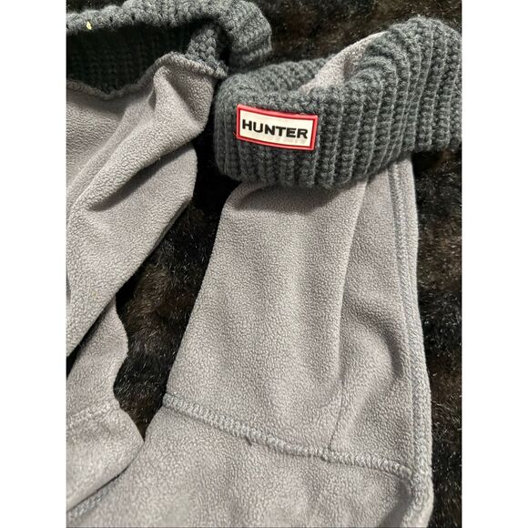 Hunter Women's Half Cardigan Boot Socks Size L 8-10 Color \ Dark Gray - Picture 1 of 3